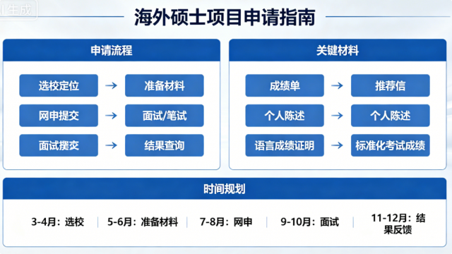 海外硕士申请项目